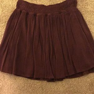 Maroon LA Hearts Skirt